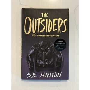 S.E. Hinton Signed THE OUTSIDERS Autograph Hardcover 50th Anniversary Edition 10